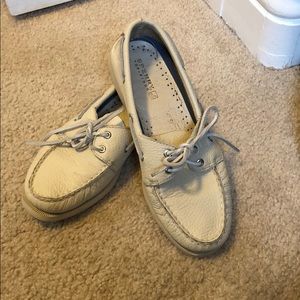 Bone leather sperry topsider 7.5